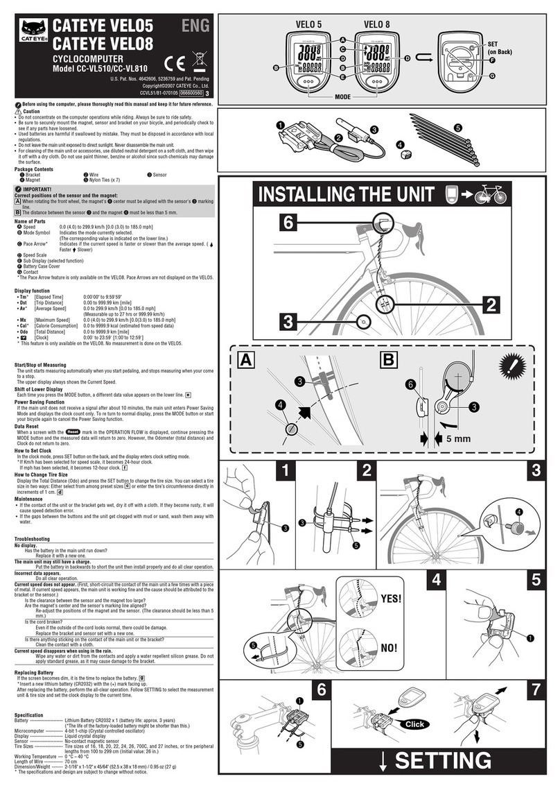 Cateye CC-VL510 user manual