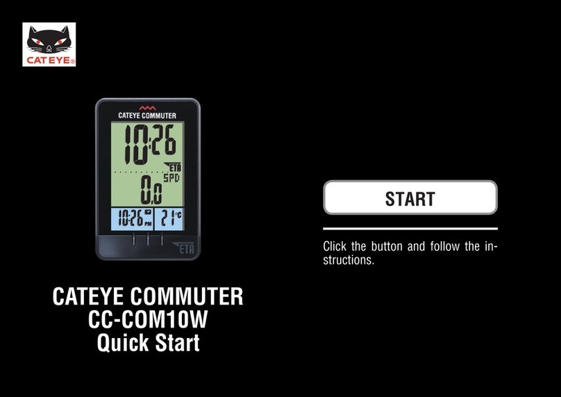 Cateye COMMUTER CC-COM10W Instruction manual