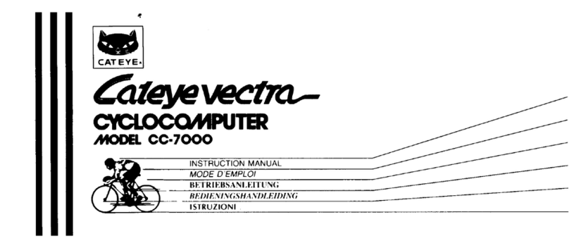 Cateye Vectra CC-7000 User manual