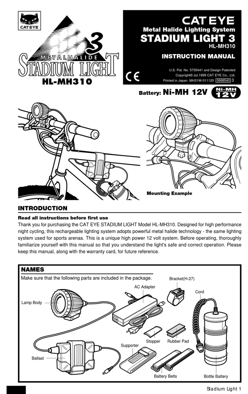 Cateye HL-MH310 instruction manual