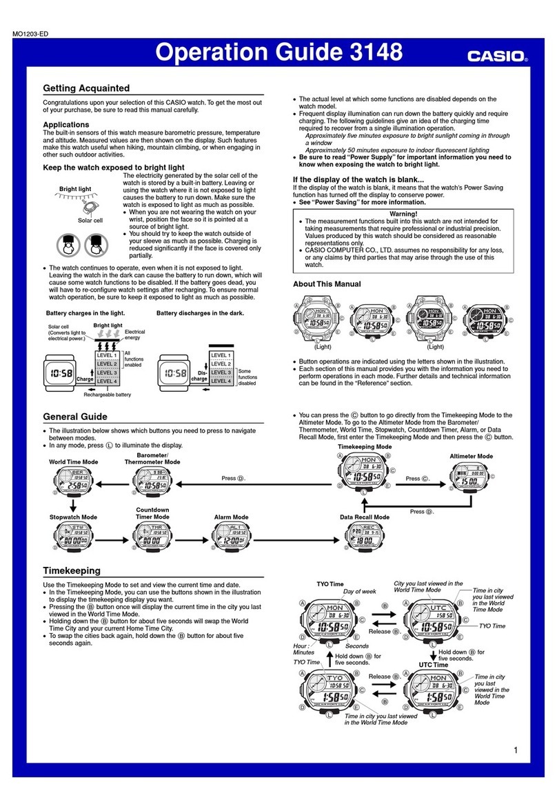 Casio 3148 User manual