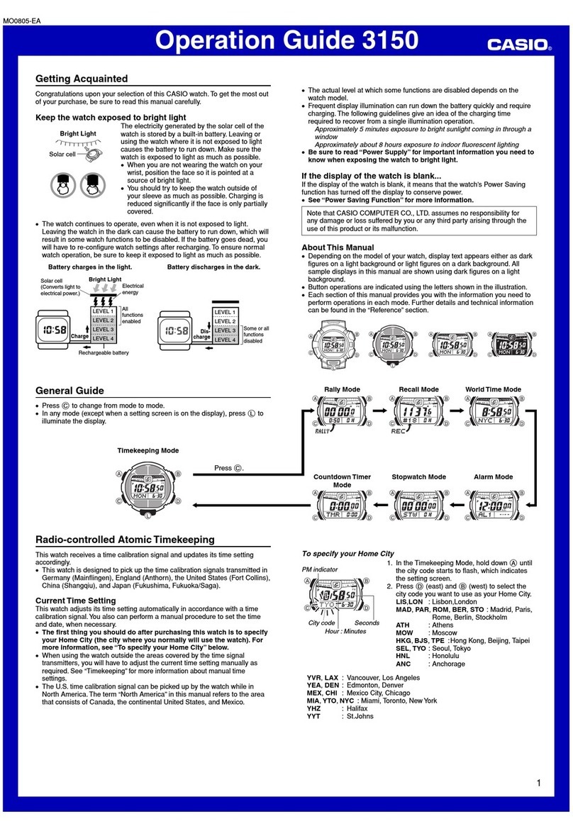 Casio 3150 User manual