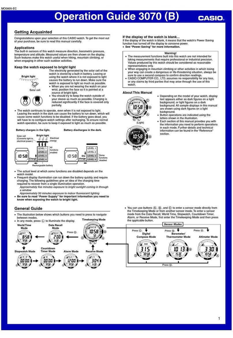 Casio 3070 User manual