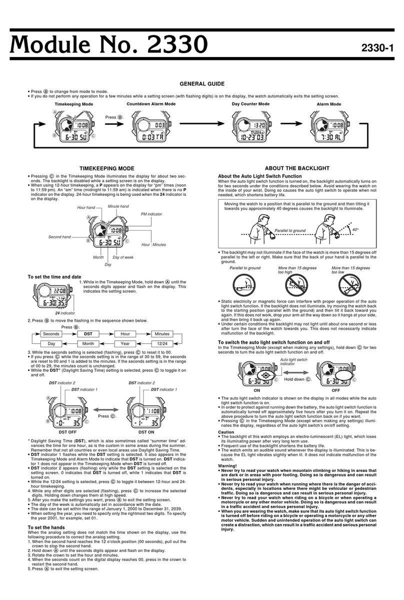 Casio 2330 User manual