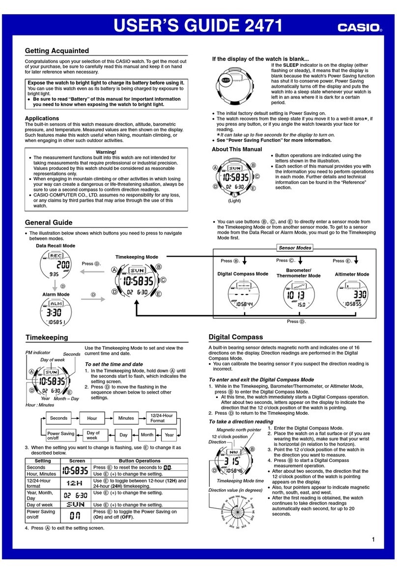 Casio 2471 User manual