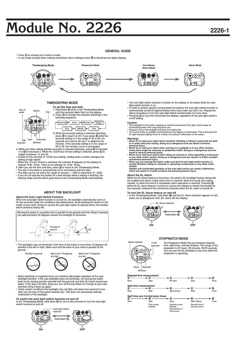 Casio 2226 User manual Casio 2226 User manual
