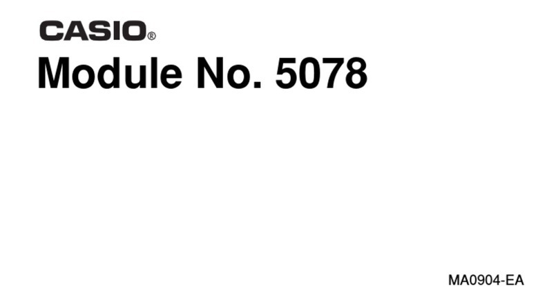 Casio 5078 User manual
