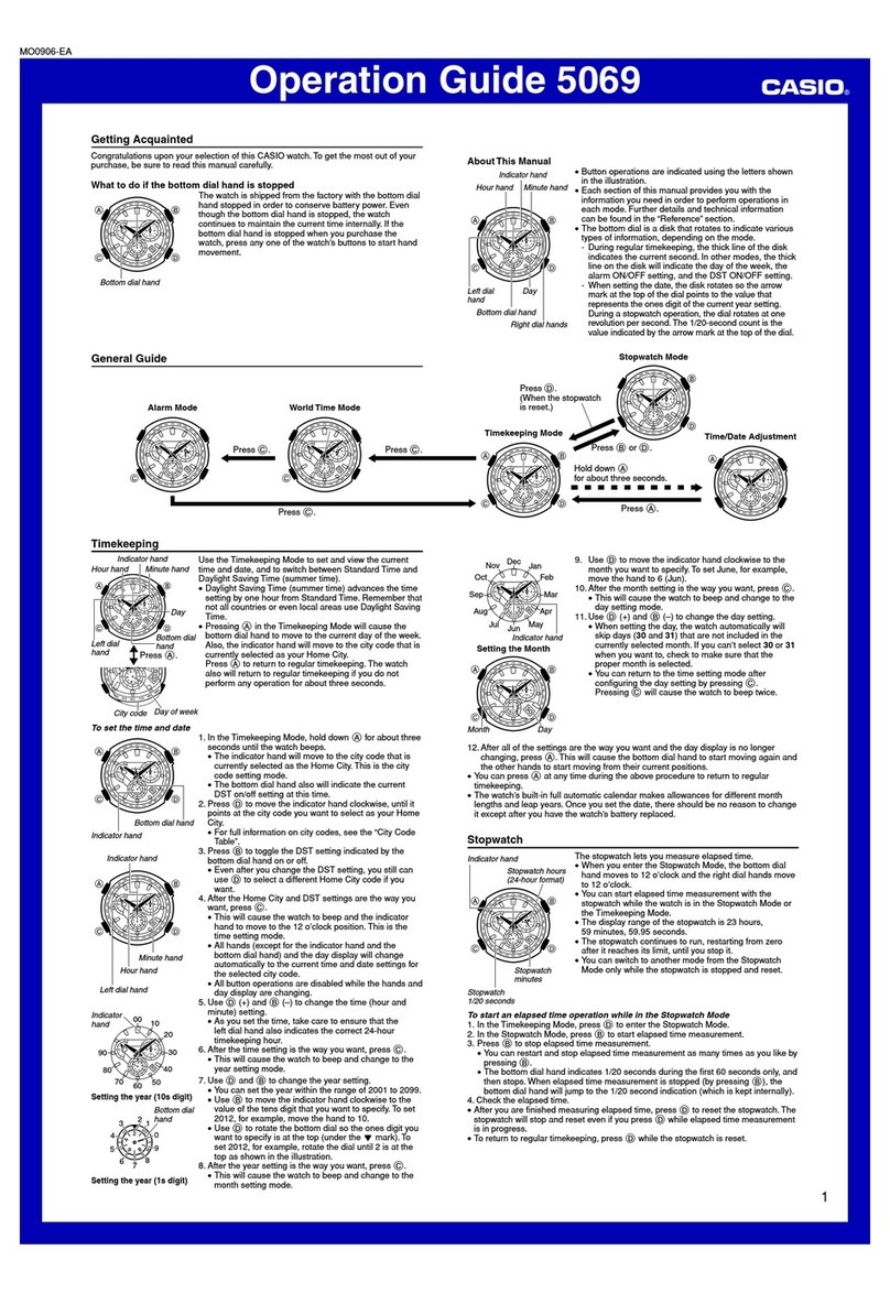 Casio 5069 User manual