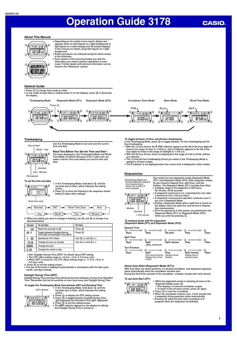 Casio 3178 User manual