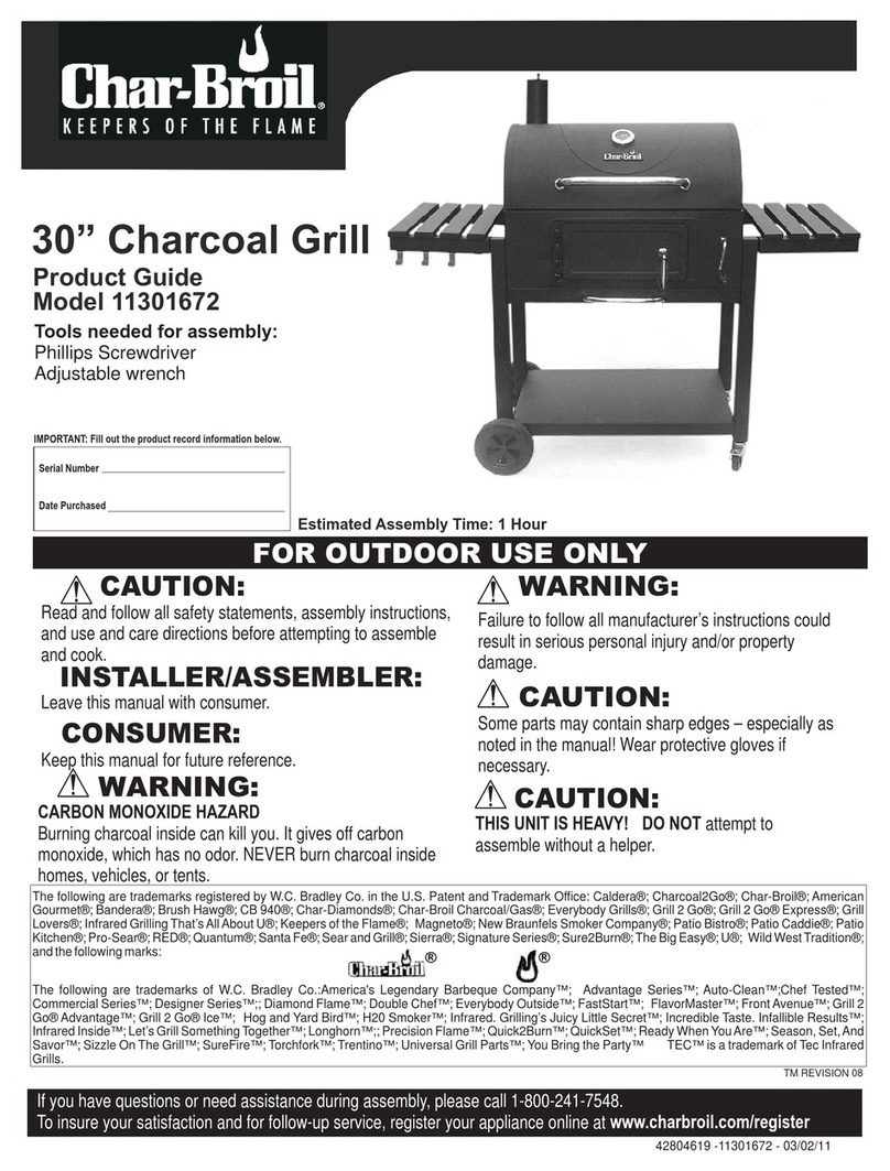 Char-Broil 11301672 Product guide