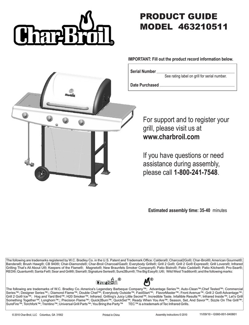 Char-Broil 463210511 Product guide