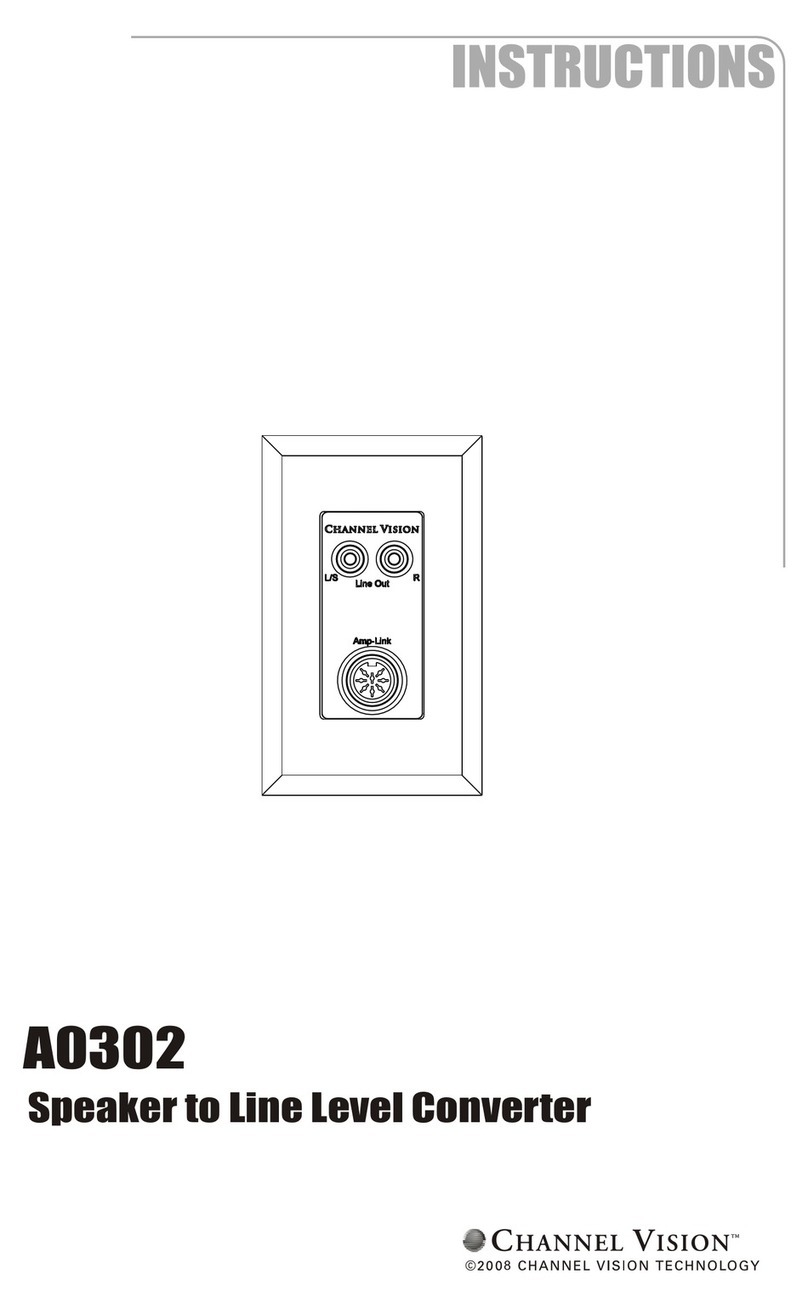 Channel Vision A0302 instruction manual