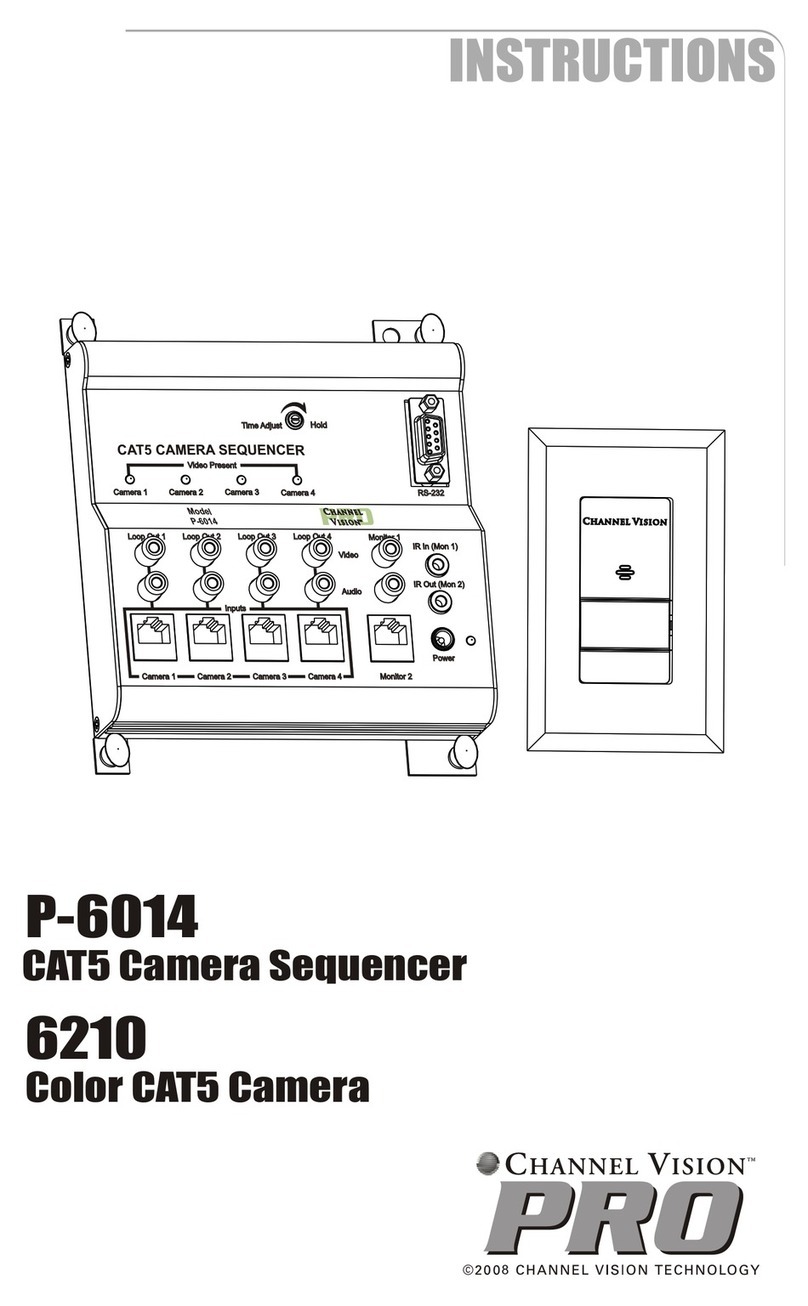 Channel Vision PRO 6210 instructions