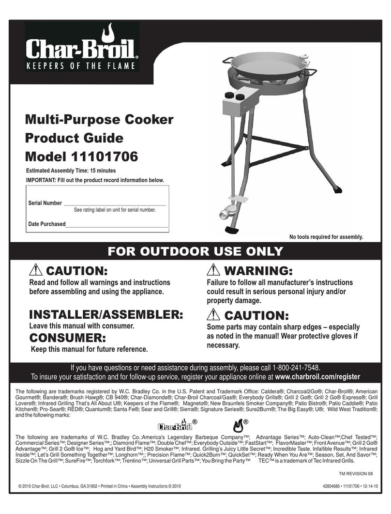 Char-Broil MULTI PURPOSE COOKER 11101706 Product guide Char-Broil MULTI PURPOSE COOKER 11101706 Product guide