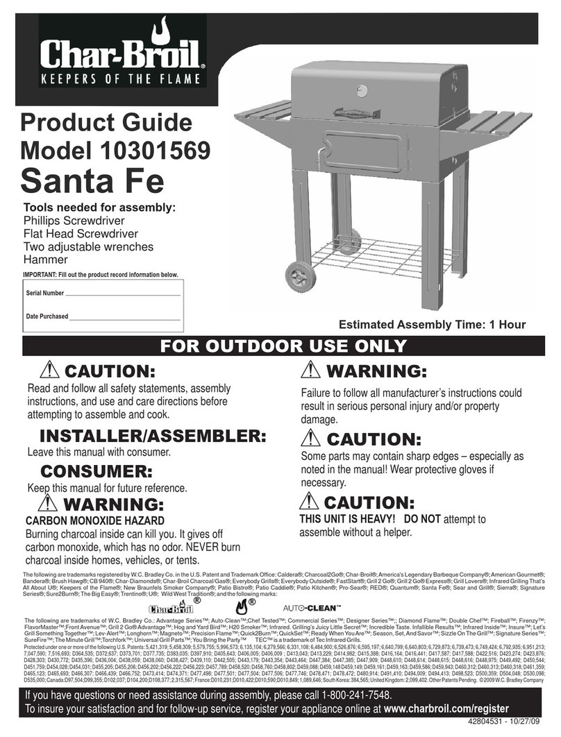 Char-Broil SANTA FE 10301569 Product guide