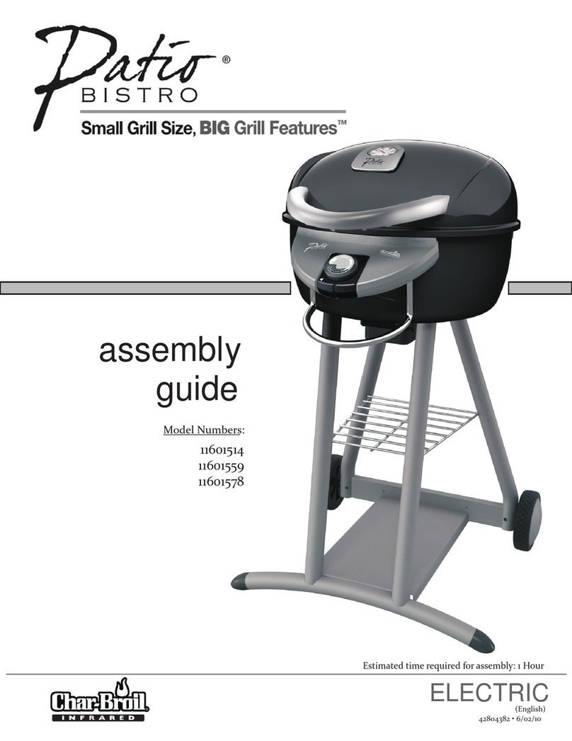 Char-Broil PATIO BISTRO 11601514 User manual
