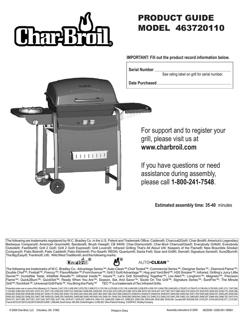 Char-Broil 463720110 User manual