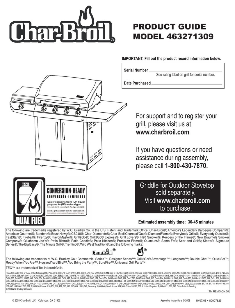 Char-Broil 463271309 Product guide