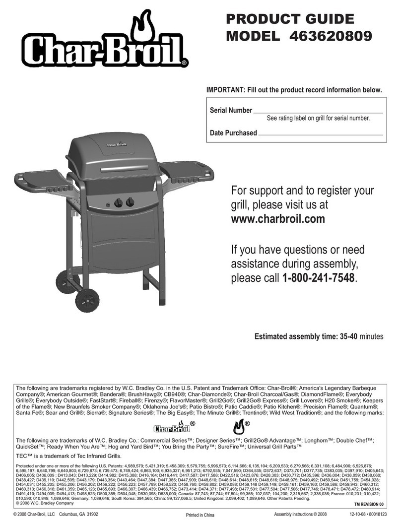Char-Broil 463620809 Product guide