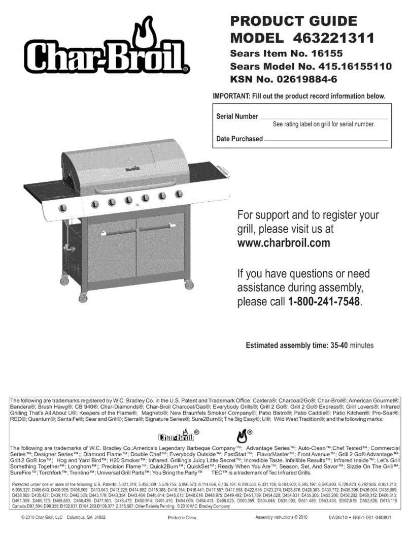 Char-Broil 463221311 User manual