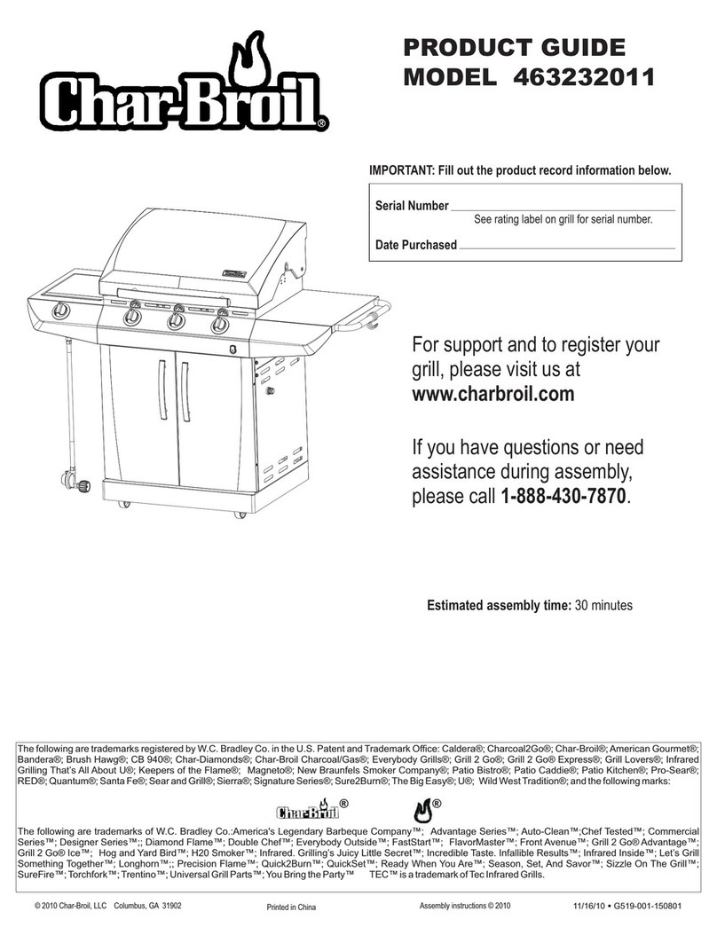 Char-Broil 463232011 Product guide
