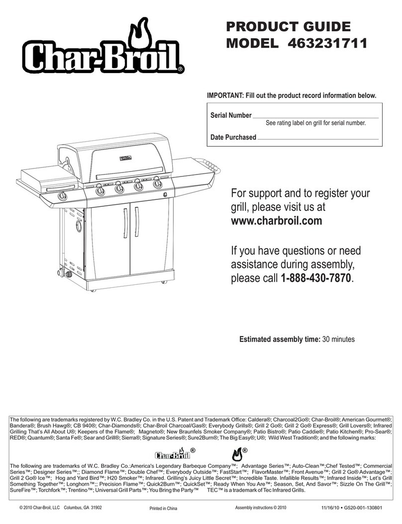 Char-Broil 463231711 Product guide