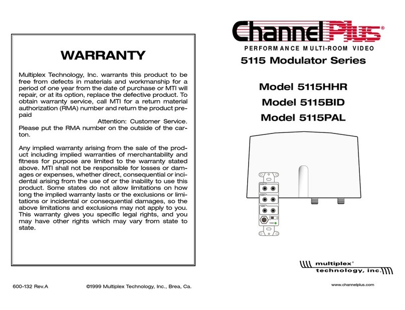 Channel Plus CHANNEL PLUS 5115BID user manual