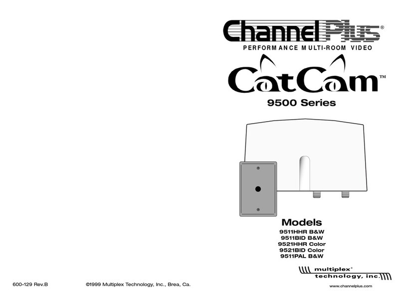 Channel Plus CAT CAM 9511BID B&W user manual