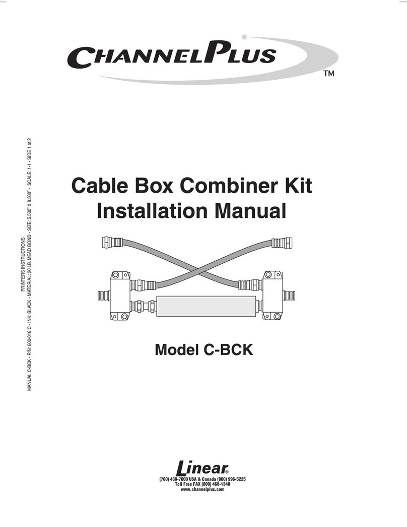 Linear CHANNELPLUS C-BCK user manual