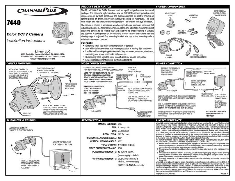 Linear ChannelPlus 7440 User manual