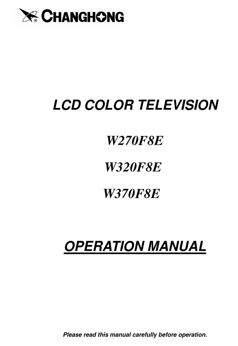 Changhong Electric W270F8E, W320F8E, W370F8E User manual