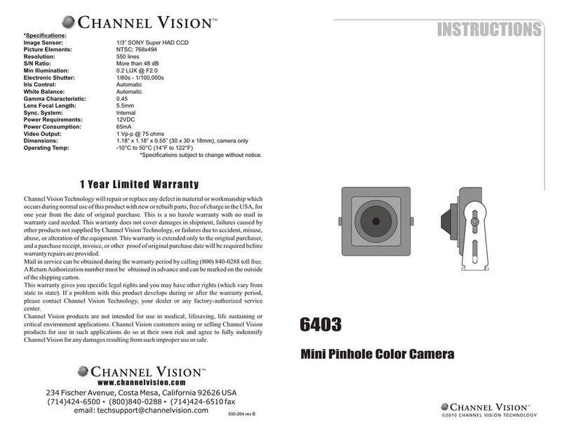 Channel Vision CHANNEL VISION 6403 User manual