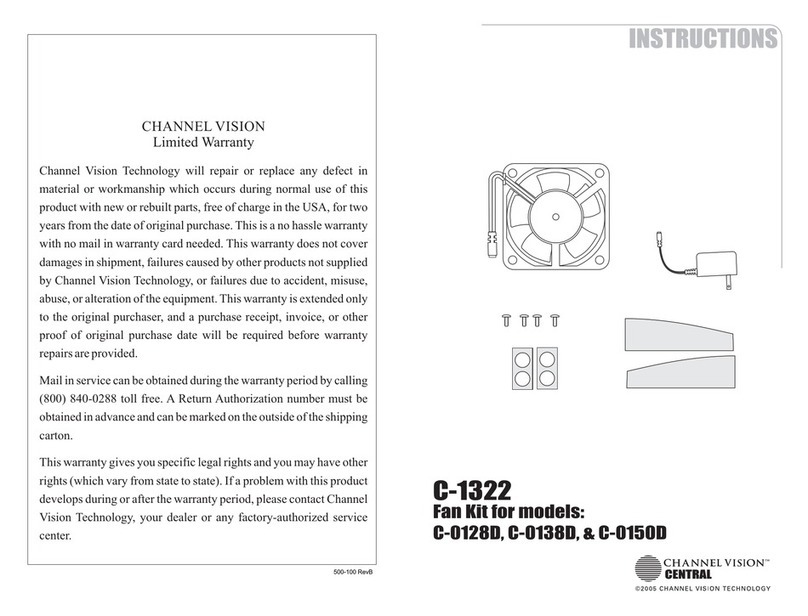 Channel Vision C-0128D instructions Channel Vision C-0128D instructions
