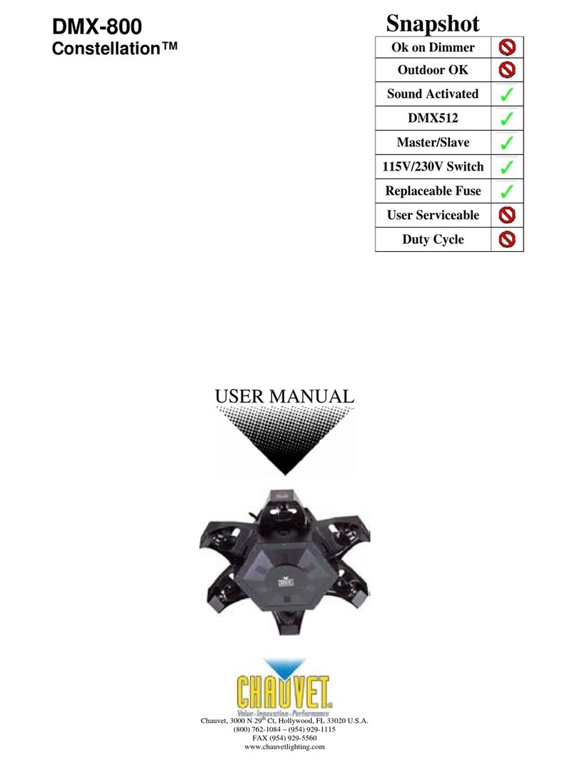 Chauvet Constellation DMX-800 User manual