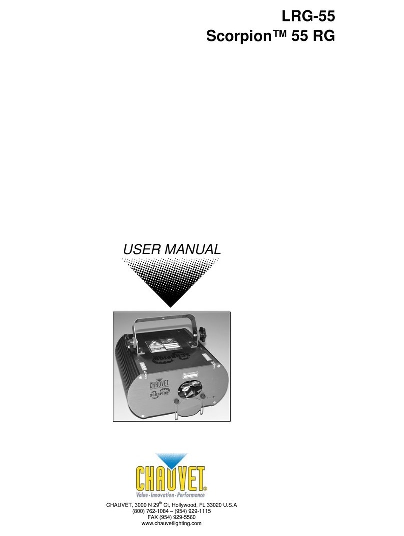 Chauvet LRG-55 User manual Chauvet LRG-55 User manual
