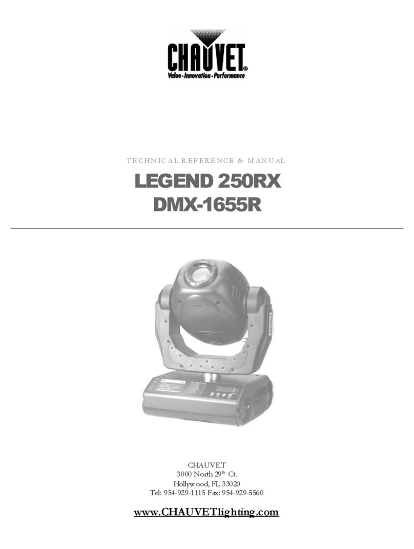 Chauvet DMX-1655R Technical reference manual