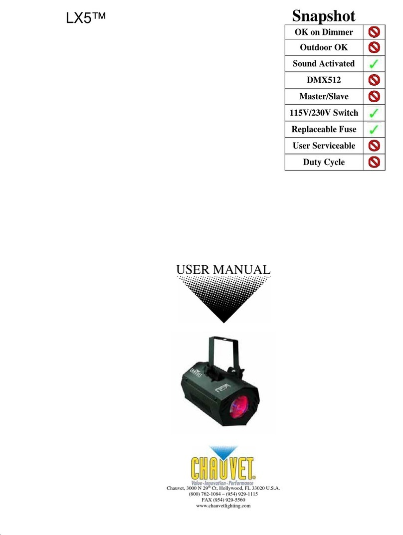 Chauvet LX 5 user manual