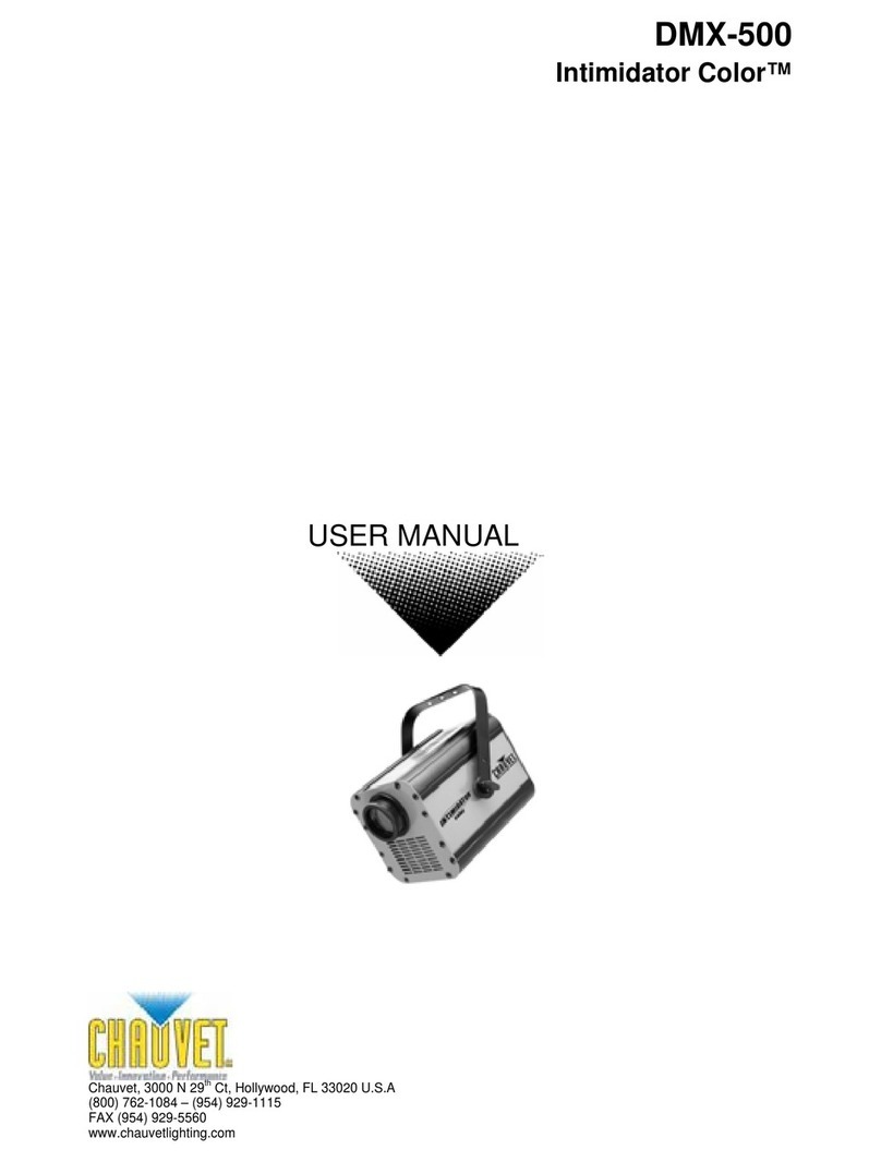 Chauvet Intimidator Color DMX-500 user manual