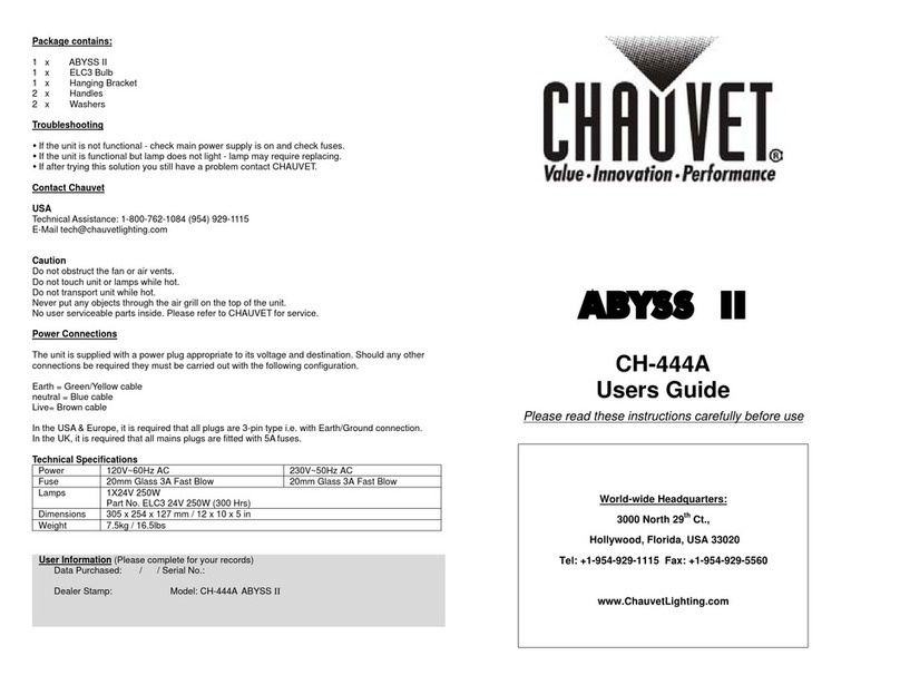 Chauvet CH-444A User manual