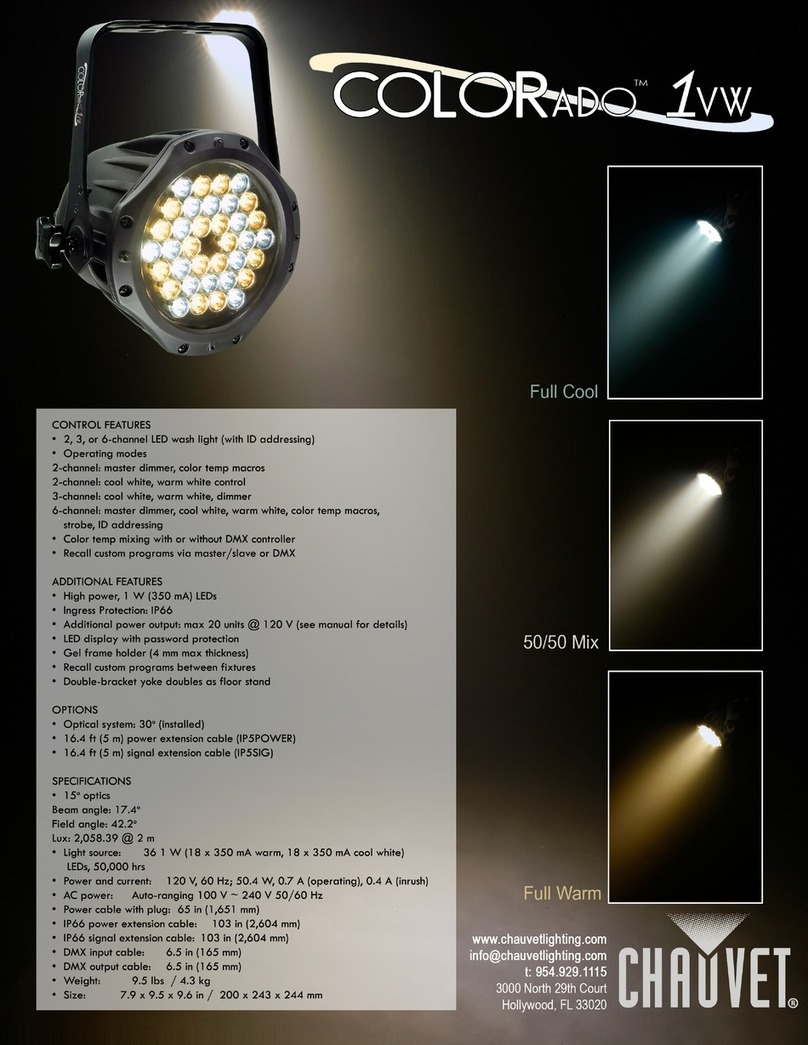 Chauvet COLORado 1 VW Specifications