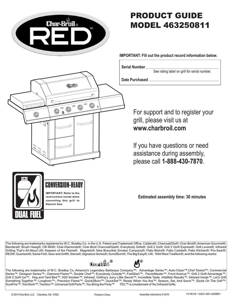 Char-Broil RED 463250811 User manual