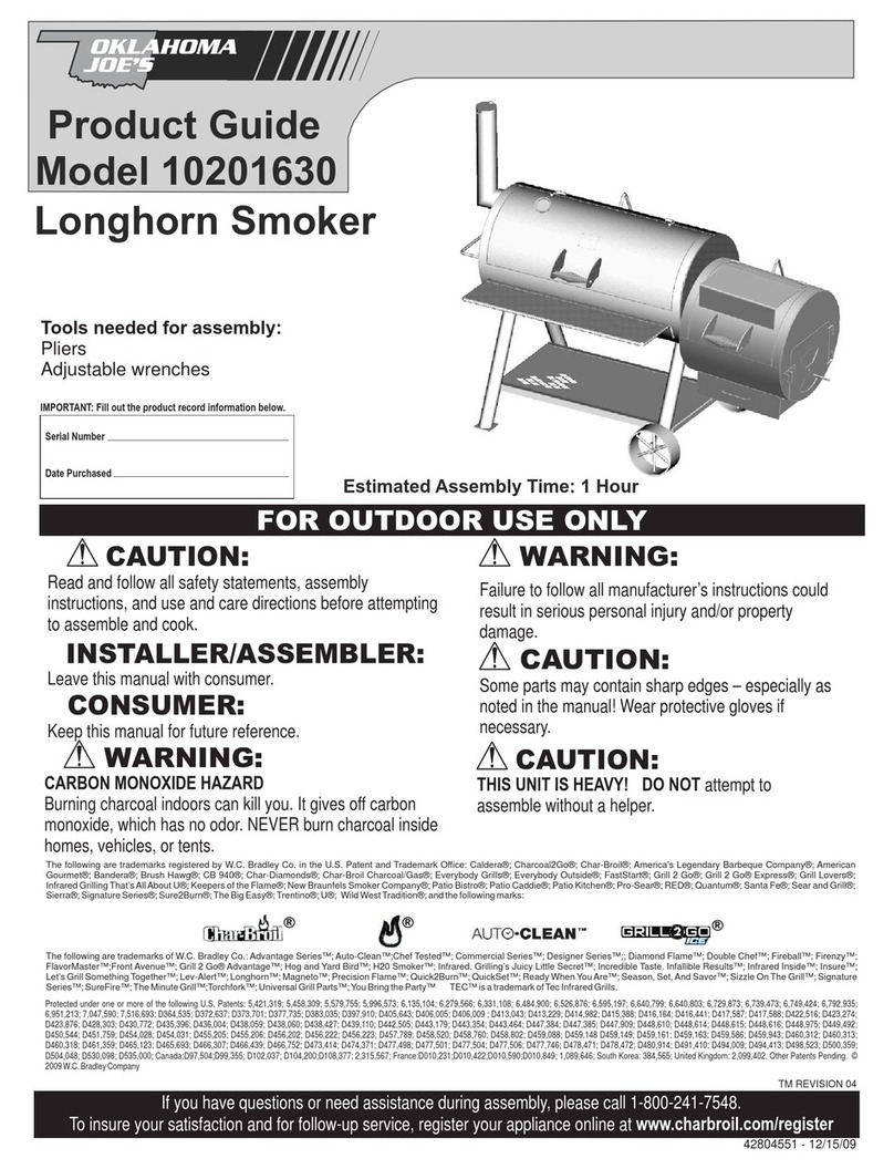 oklahoma joes 10201630 Product guide