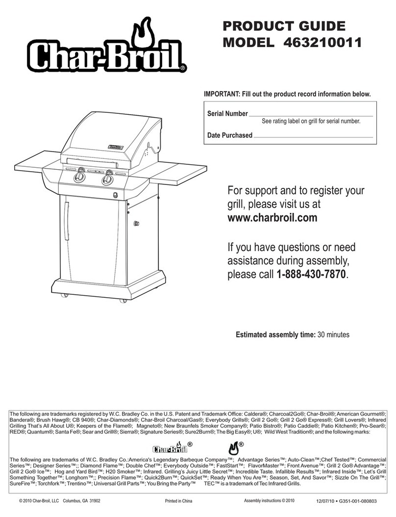 Char-Broil 463210011 Product guide