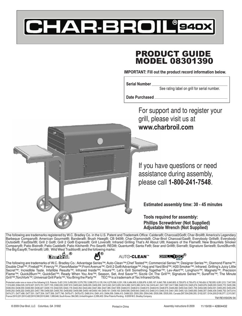 Char-Broil 8301390 Product guide
