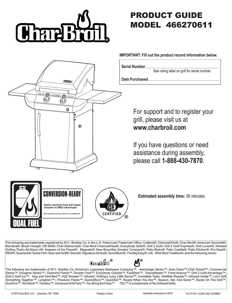 Char-Broil 466270611 Product guide