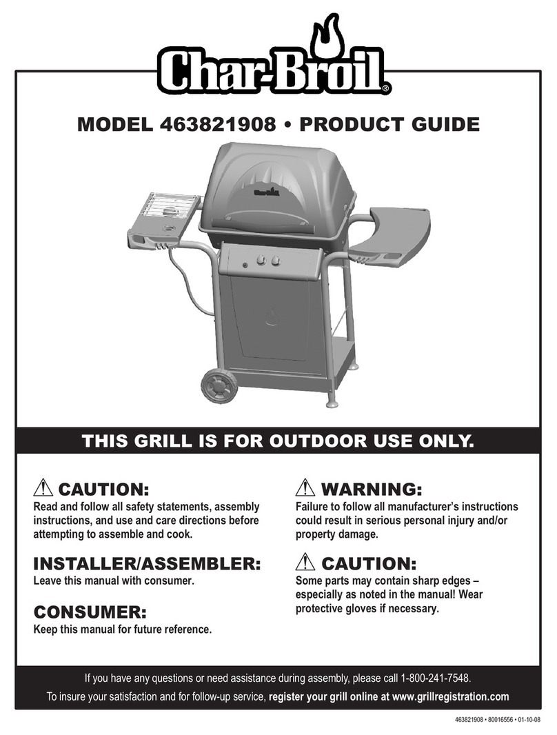 Char-Broil 463821908 Product guide