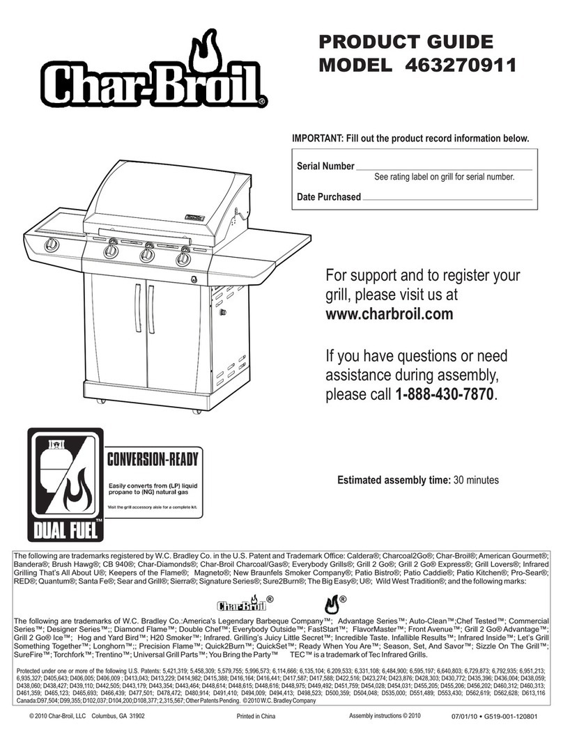 Char-Broil 463270911 Product guide