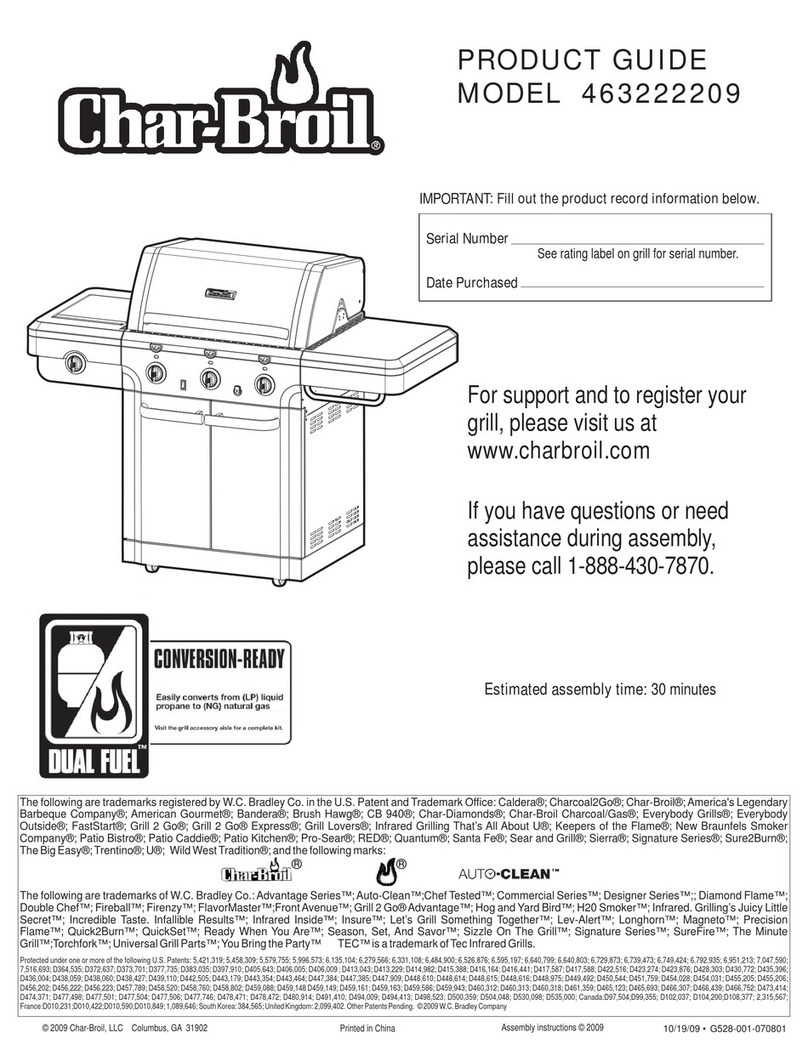 Char-Broil 463222209 User manual