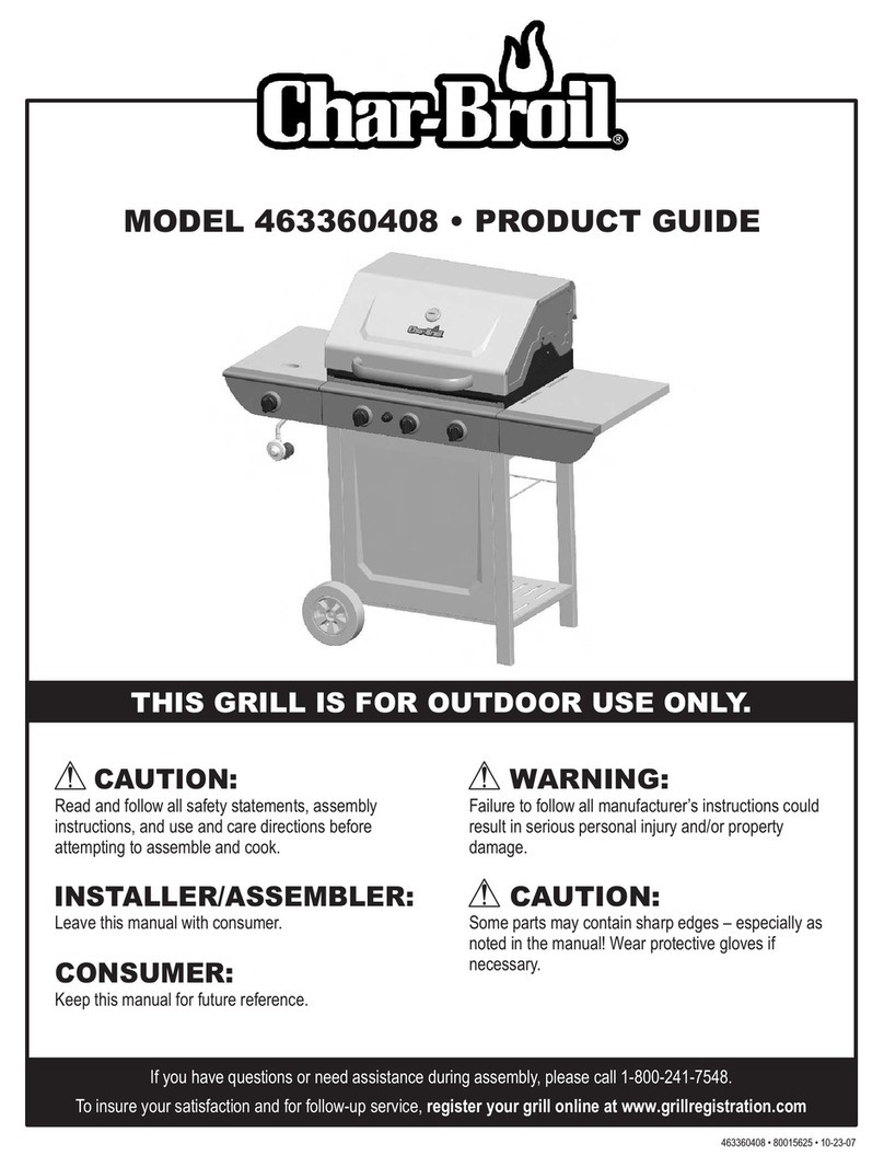 Char-Broil 463360408 User manual