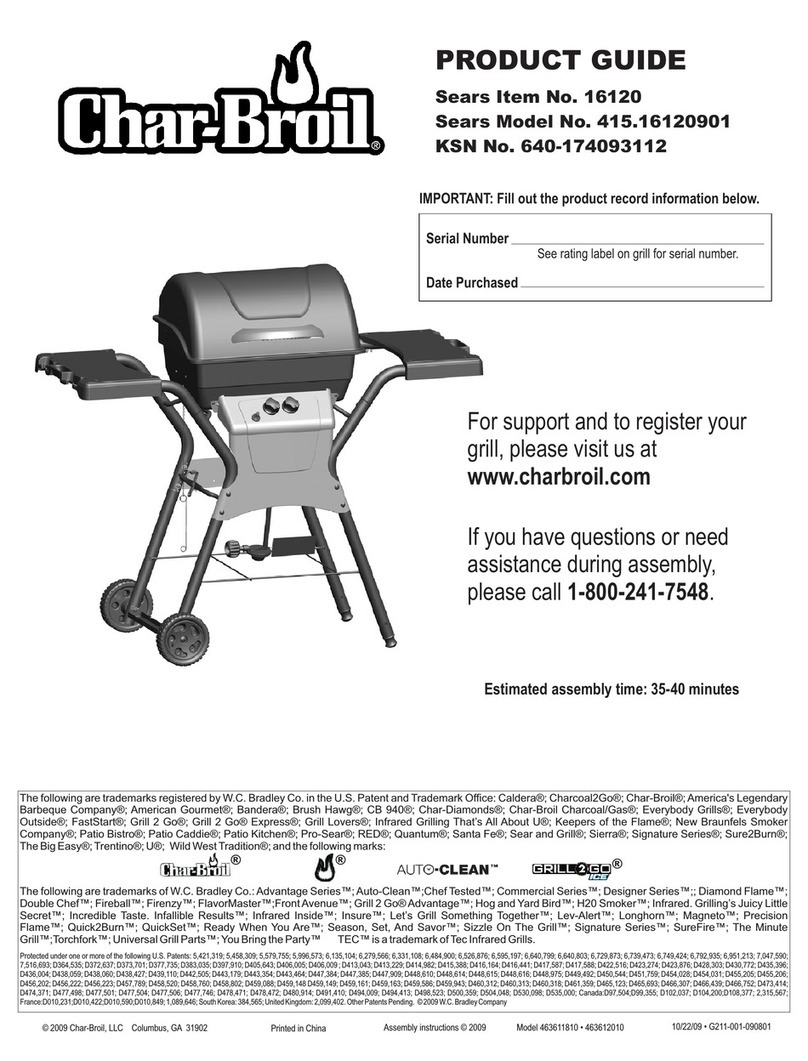 Char-Broil 415.161209 User manual